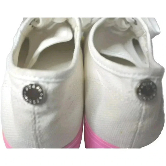 steve madden platform Multicolor fabric upper Lace Up White Shoes Size 7M Women - Picture 6 of 10